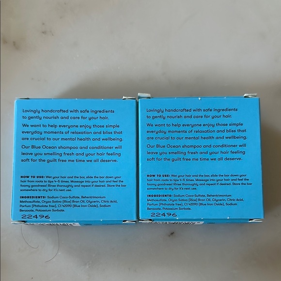 🆕 Shampoo and Conditioner Bar 2 pack Anihana Blue Ocean NWT - Picture 2 of 4